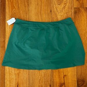 Lands' End Women's swim skirt  in Vibrant Green/Jade, plus size 18W
